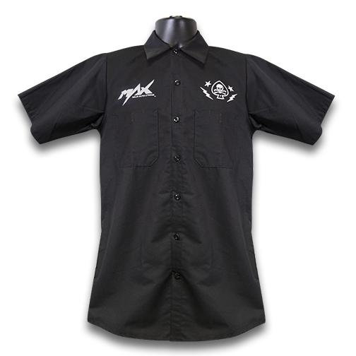 MAX Speed & Glory Work Shirt – Black/White