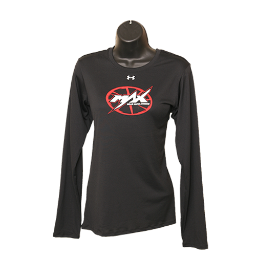 MAX UA Long Sleeve T-Shirt - Black w/ Red & White