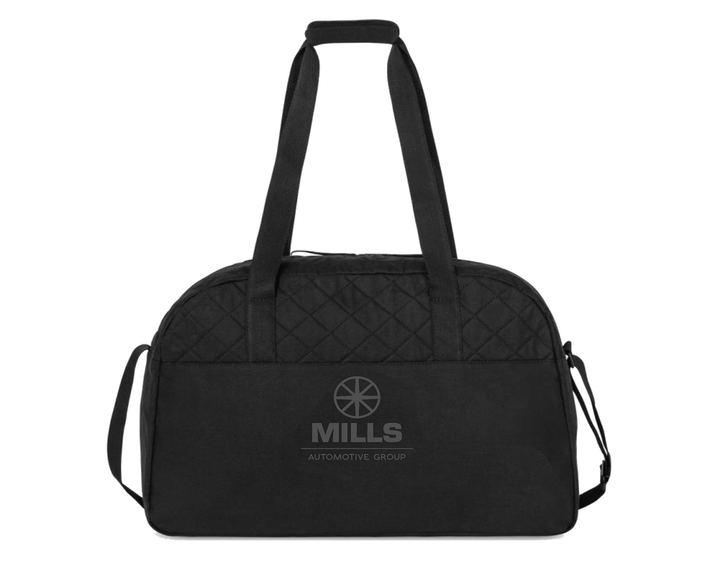 Mills Madeline Quilted Weekender Bag/Black