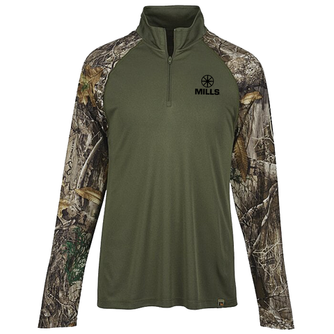 Mills Men's Realtree® Colorblock Performance 1/4-Zip