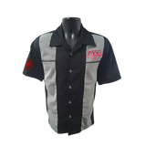 MAG Classic Houndstooth Panel Shirt - Black/White,Red