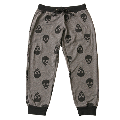 Jogger Capri Sweatpants - Charcoal/Black
