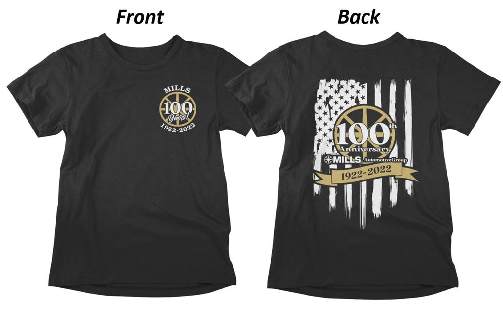 Mills 100th Anniversary Graphic T-Shirt - Since 1922!