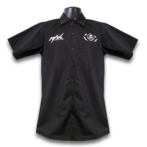 MAX Speed & Glory Work Shirt – Black/White