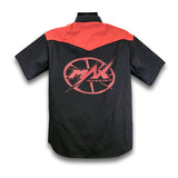 MAX Lightning Skull Western Shirt - Black/Red
