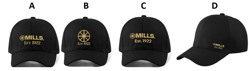 Mills 100th Anniversary Black Cap - Since 1922!