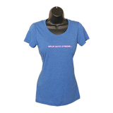 MAX Crew Neck T-Shirt - Royal/Pink