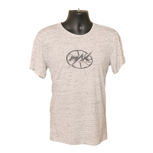 MAX Oval Logo T-shirt - WhiteMarble/Grey
