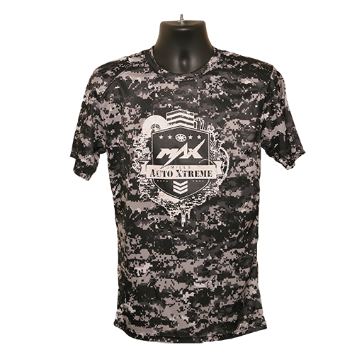 MAX Military Digital Camo T-Shirt - Black Digital
