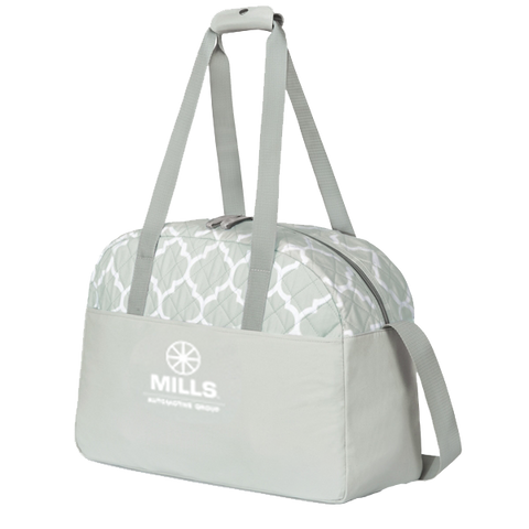 Mills Madeline Quilted Weekender Bag/Gray